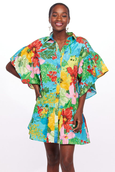 Mallory Mini Dress with Tiered Sleeves - Matisse